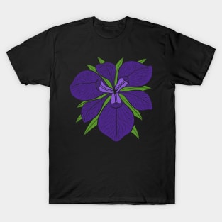 Purple Iris Flower T-Shirt